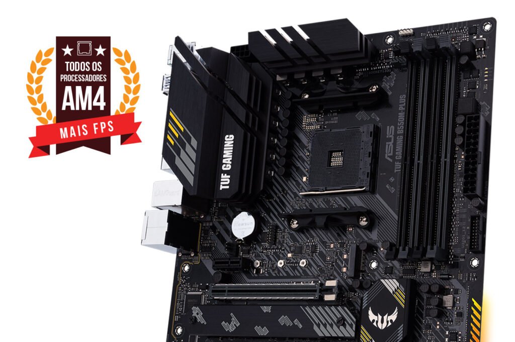 mobo-tuf-b550-1-1024x680 A ERA DE OURO DOS GAMERS AINDA NÃO MORREU: TOP 7 MELHORES PLACAS-MÃE AM4