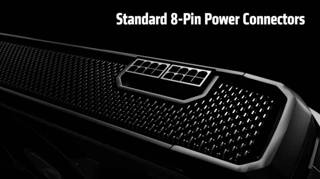 12_8-PIN-POWER-CONNECTORS-1024x574 AMD RX 9070 XT Chega por US$599 e Acende o Sinal de Alerta para a NVIDIA: Virada de Jogo no Mercado de GPUs?